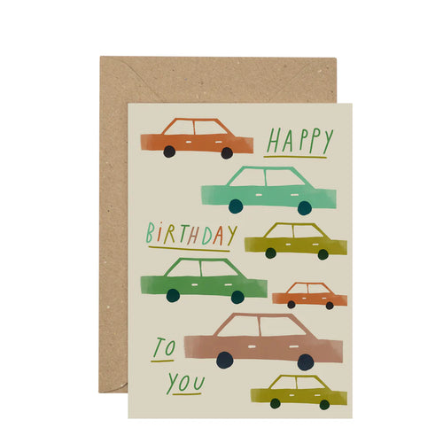 Birthday Cars Card