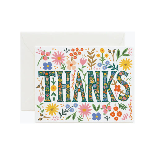 Floral Thanks Card