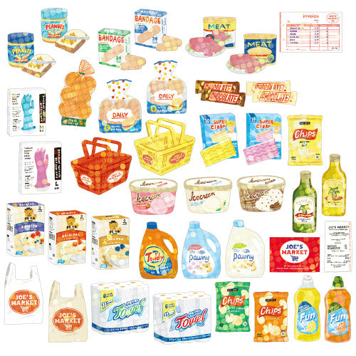 Supermarket Boxed Stickers