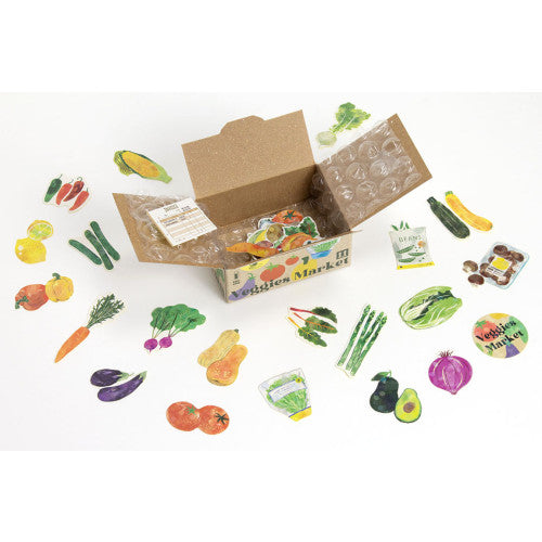 Vegetable Market Boxed Stickers