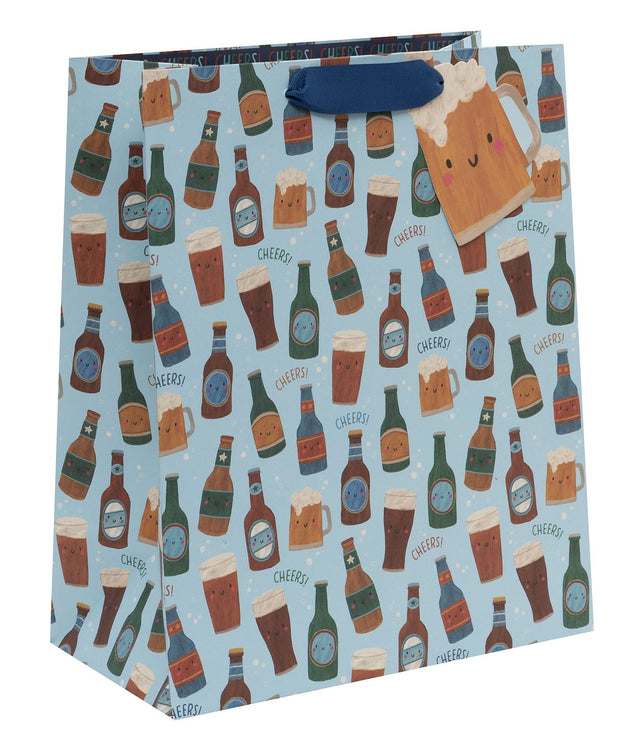 Large Beers & Cheers Gift Bag