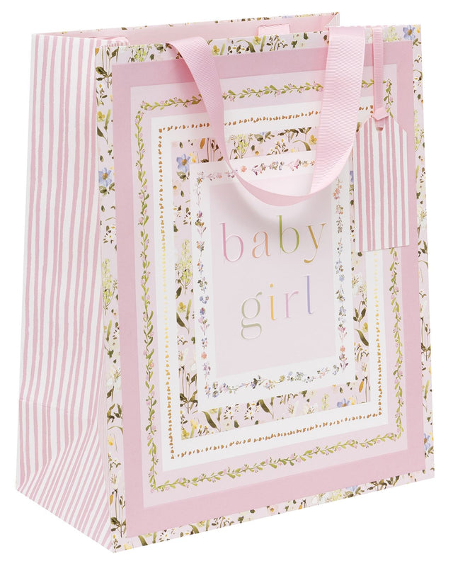 Large Bloom Baby Girl Gift Bag