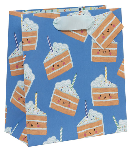 Medium Blue Cakey Gift Bag