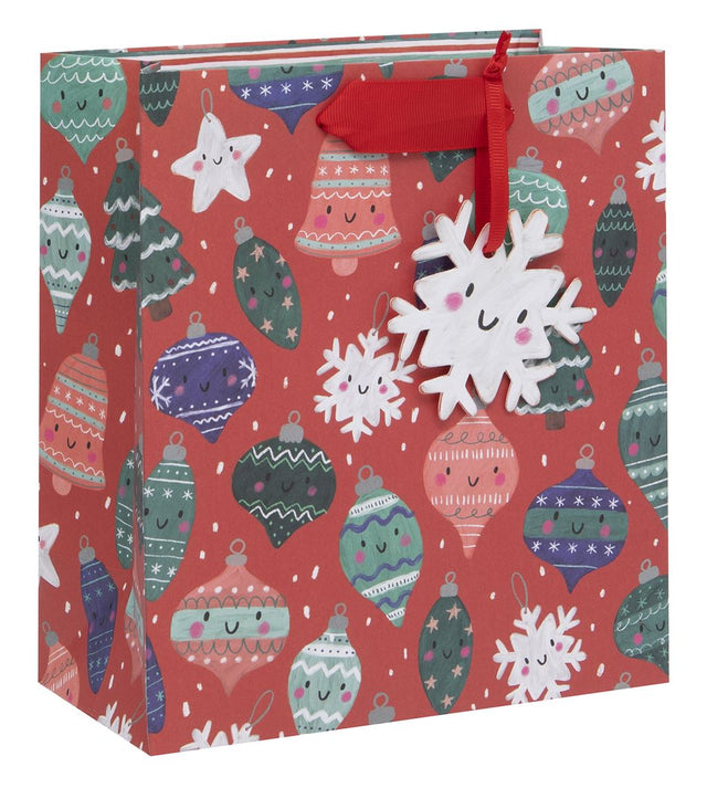 Large Happy Baubles Gift Bag