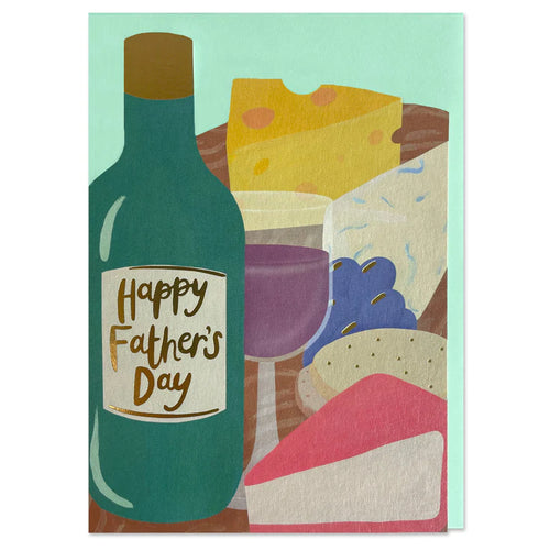 Fathers Day Cheese And Wine Card