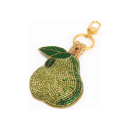 Green Pear Keyring