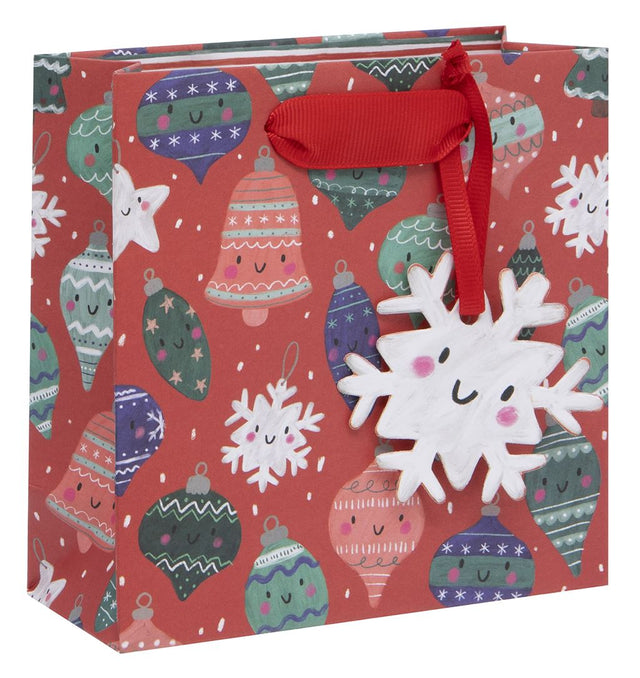 Small Happy Baubles Gift Bag