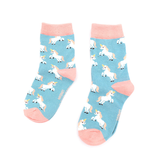 Unicorns Duck Egg Kids Socks