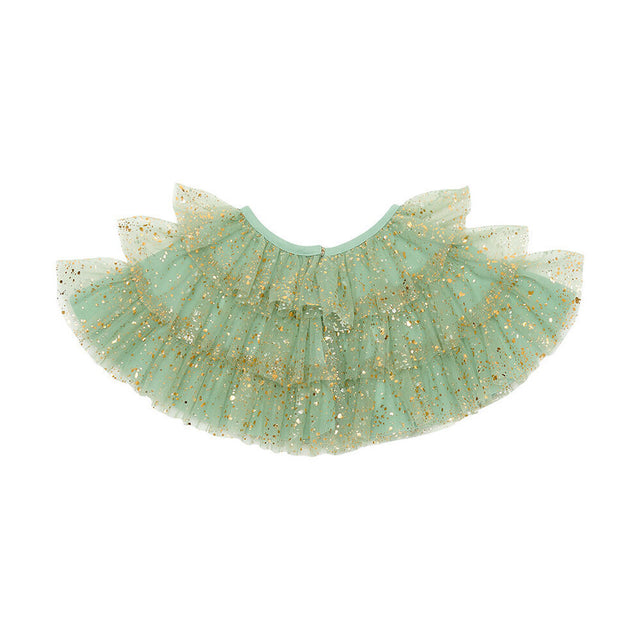 Green Sparkle Layer Cape