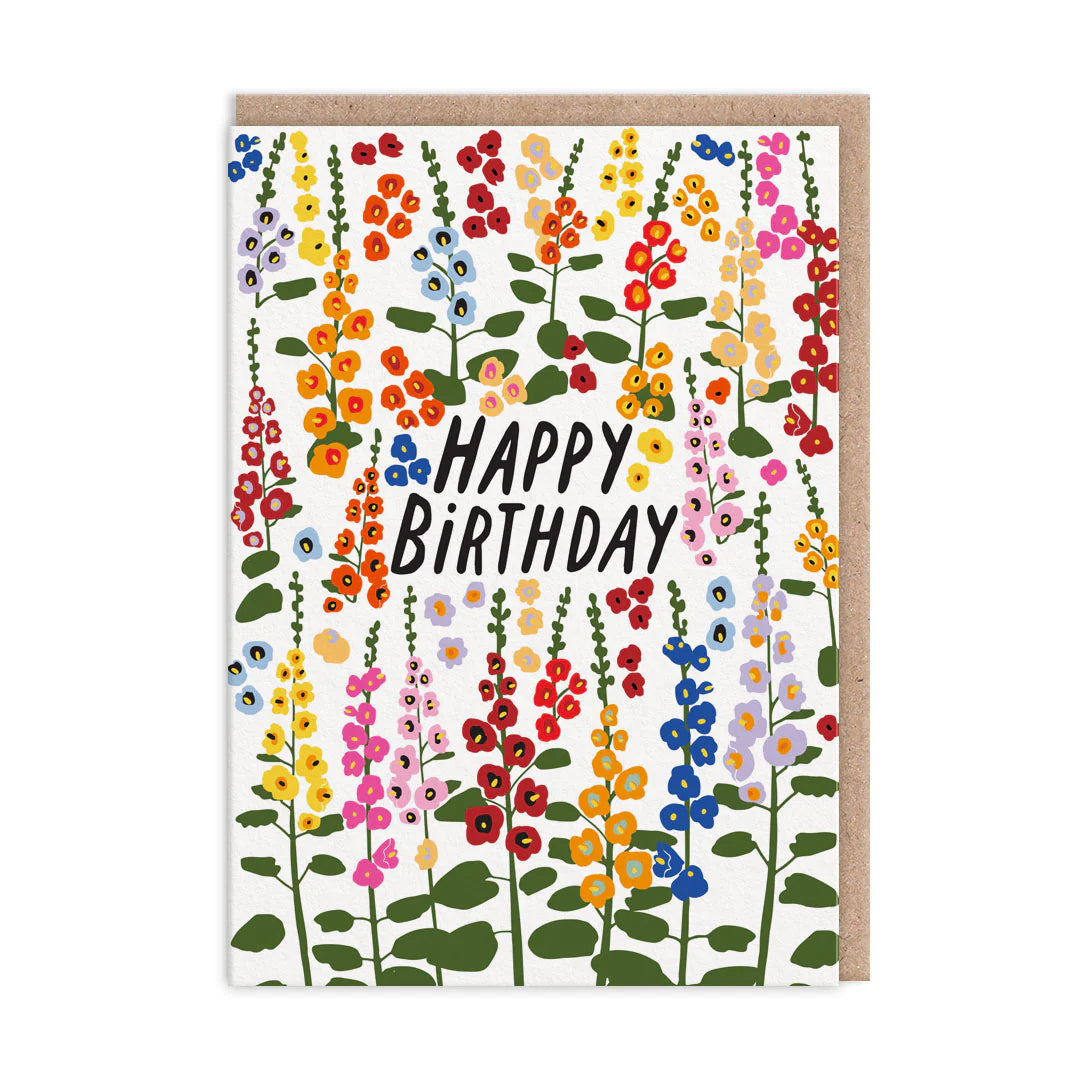 Foxgloves Birthday Card