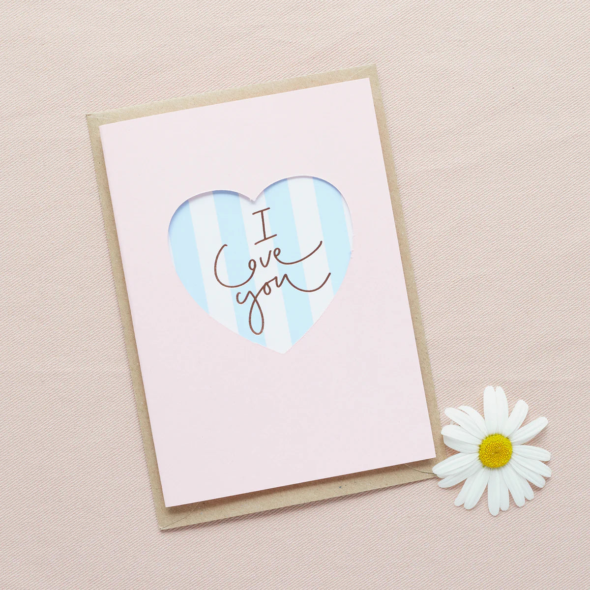 I Love You Cut Out Card