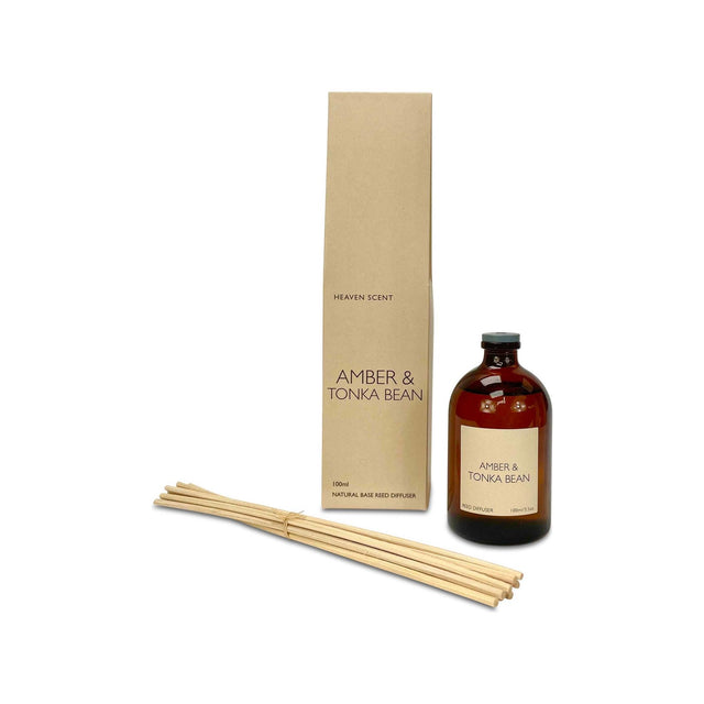 100ml Amber Tonka & Bean Reed Diffuser