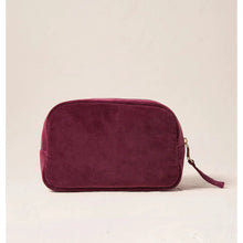 Load image into Gallery viewer, Honey Bee Plum Velvet Cosmetic Bag