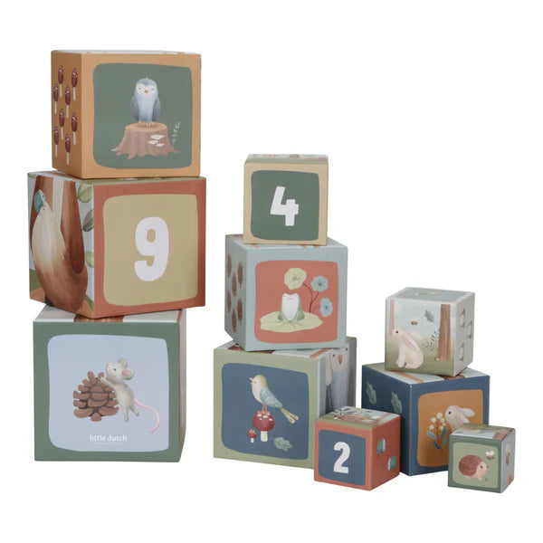 Forest Friends Cardboard Building Blocks
