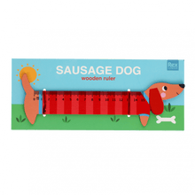 Load image into Gallery viewer, Sausage Dog Wooden Ruler
