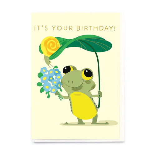 Sweet Frog Birthday Card