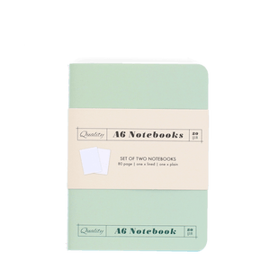 A6 Green & Aqua Notebooks