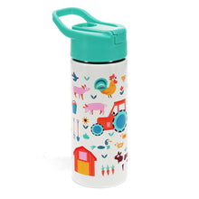 Load image into Gallery viewer, On The Farm Stainless Steel Push Button Bottle