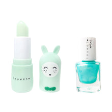 Load image into Gallery viewer, Aqua Bunny Lip Balm &amp; Nail Polish Duo