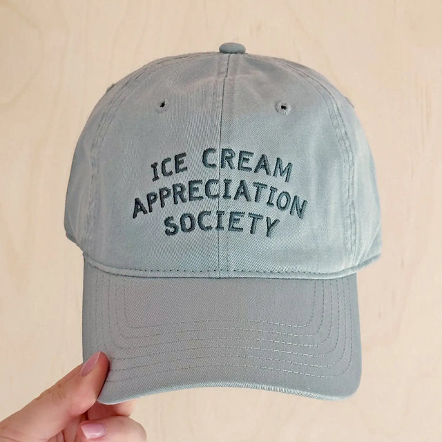 Vintage Blue Ice Cream Baseball Cap