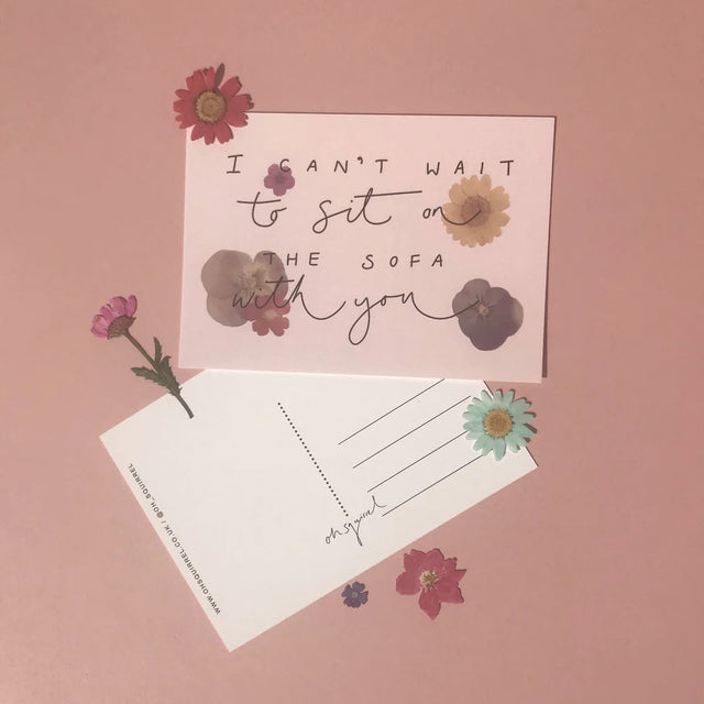 Set Of 4 Floral Postcards