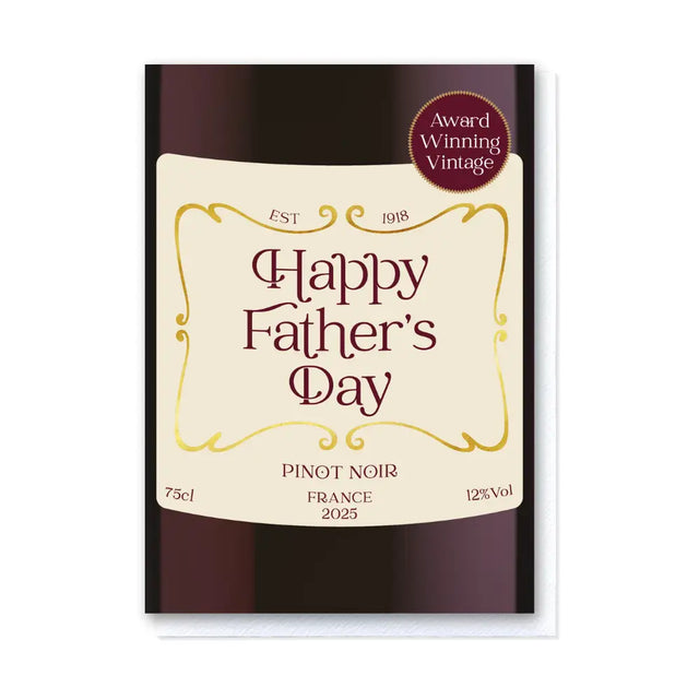 Red Wine Father’s Day Card