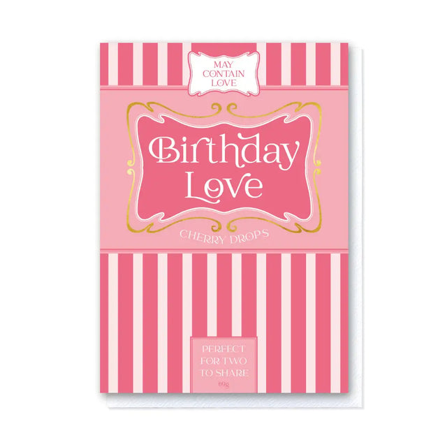 Hello Sweetie Cherry Drops Birthday Card