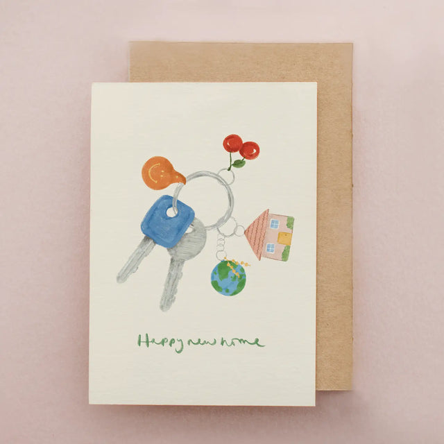 New Home House Keys Card