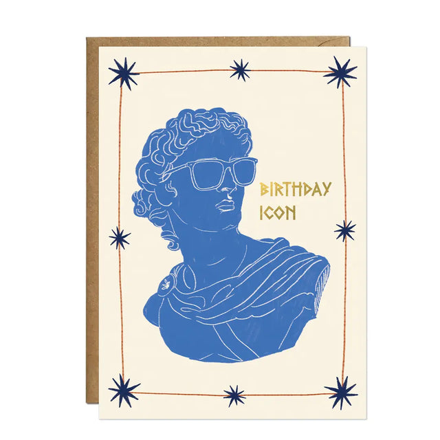 Birthday Icon Statue Card
