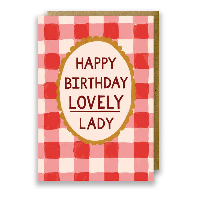 Lovely Lady Birthday Card