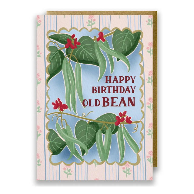 Old Bean Birthday Card