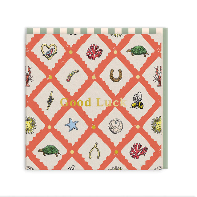 Mini Square Lucky Charm Card