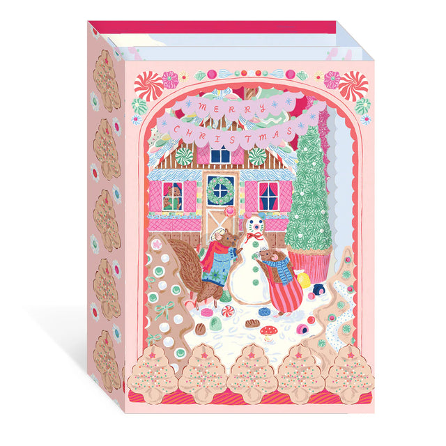 Christmas Gingerbread House 3D Card