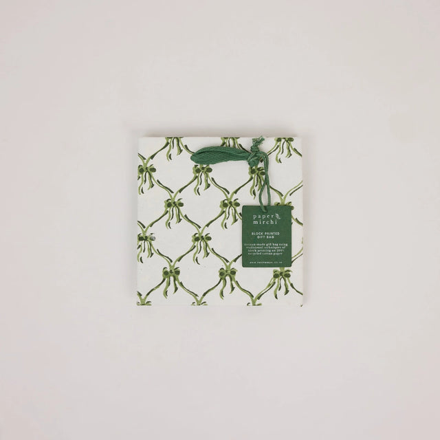 Small Holly Green Gift Bags