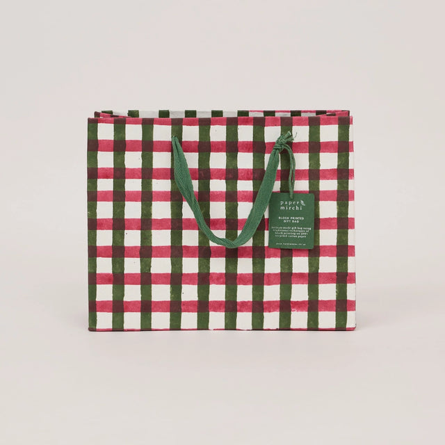 Medium Holly Green Gift Bags