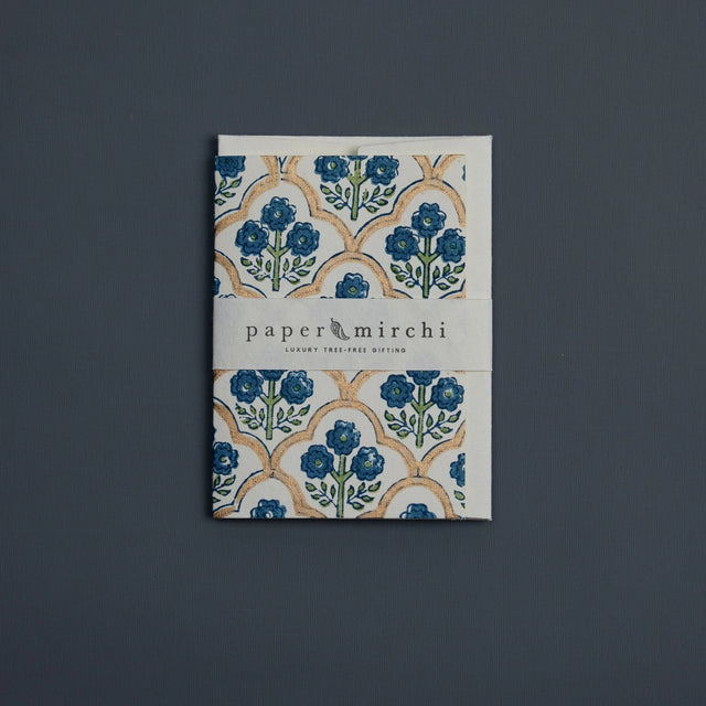Trellis Indigo Card