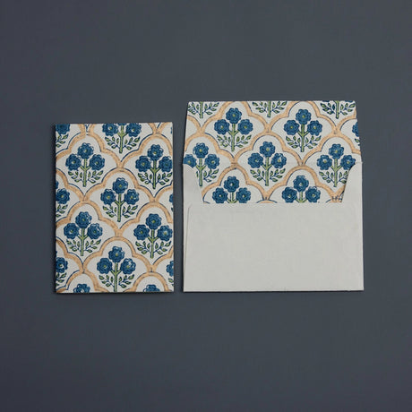 Trellis Indigo Card