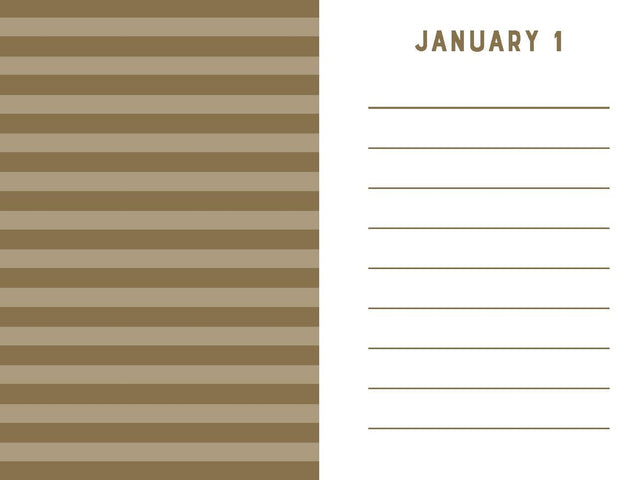 Mini One Line A Day: Navy Stripe