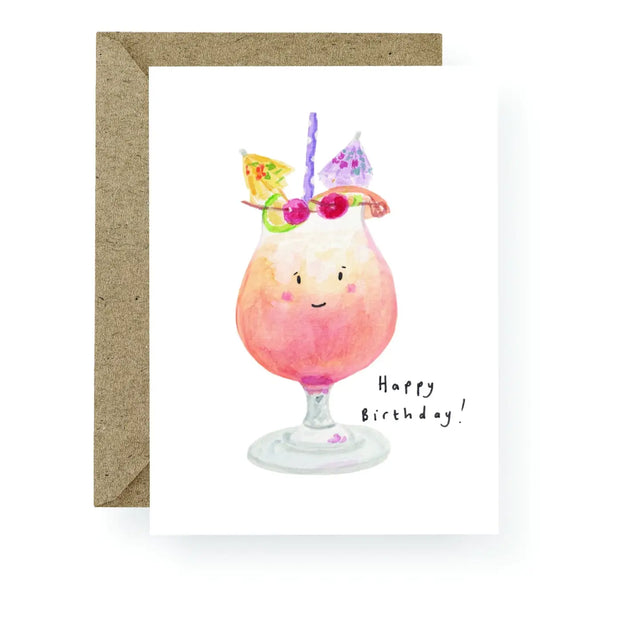 Birthday Cocktail Card