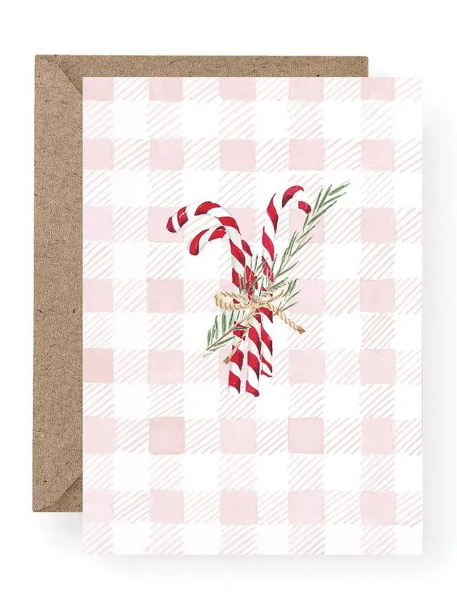 Candy Cane Check Card