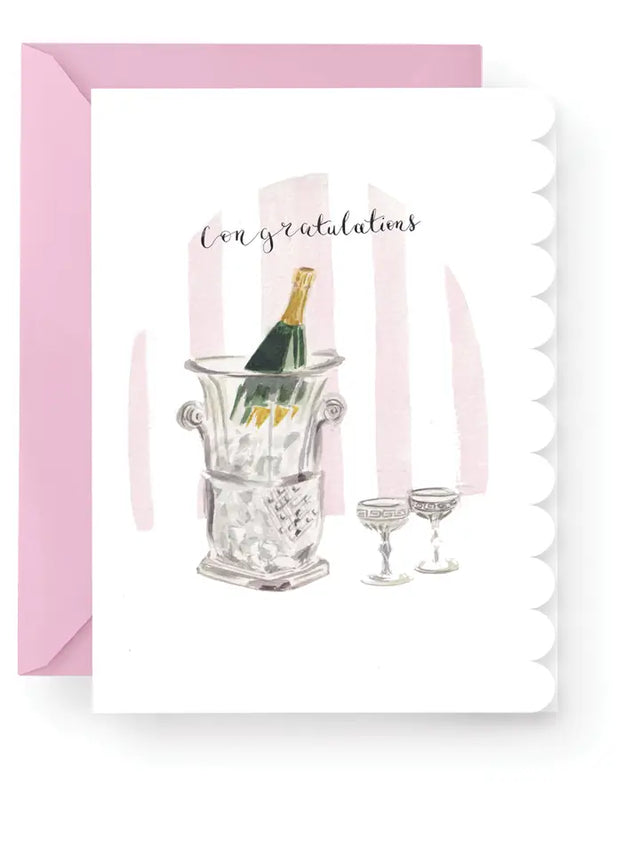 Champagne Congrats Card