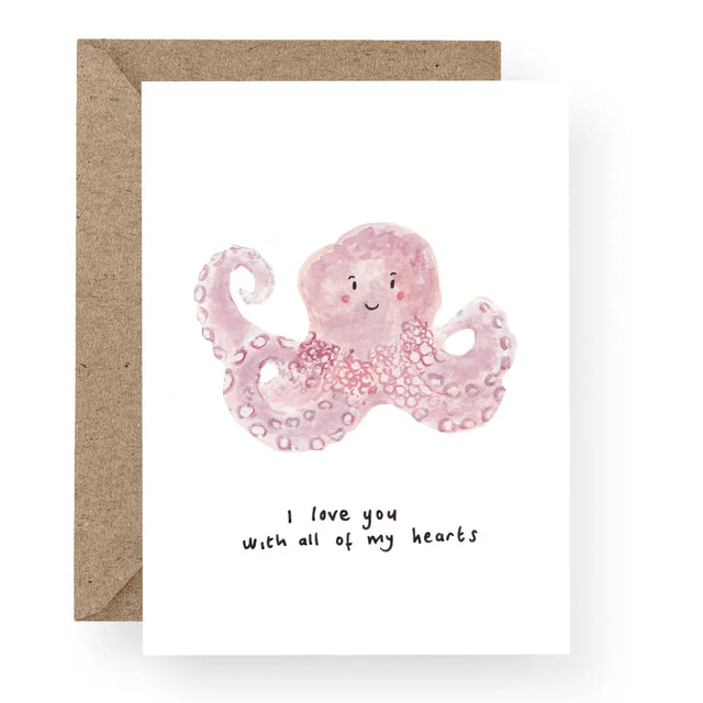 Octopus Love Card