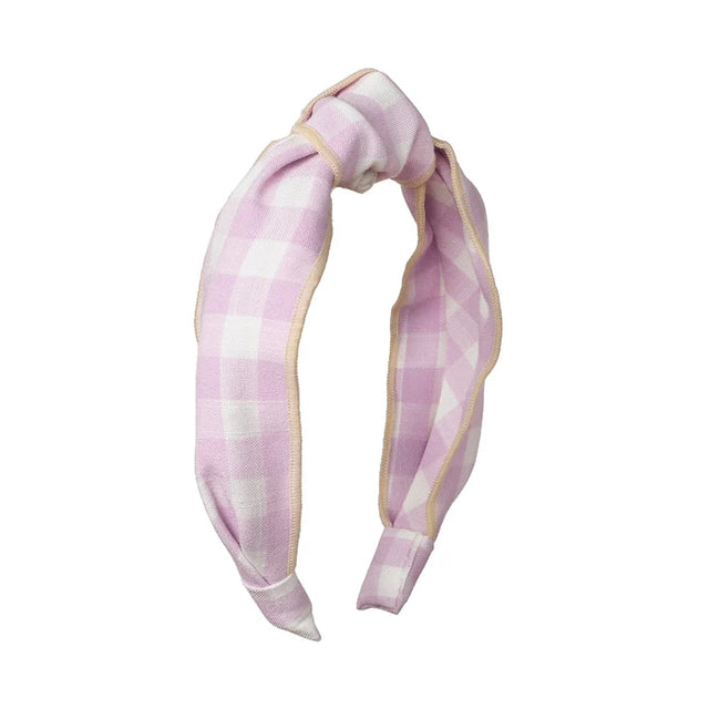 Gingham Knotted Headband
