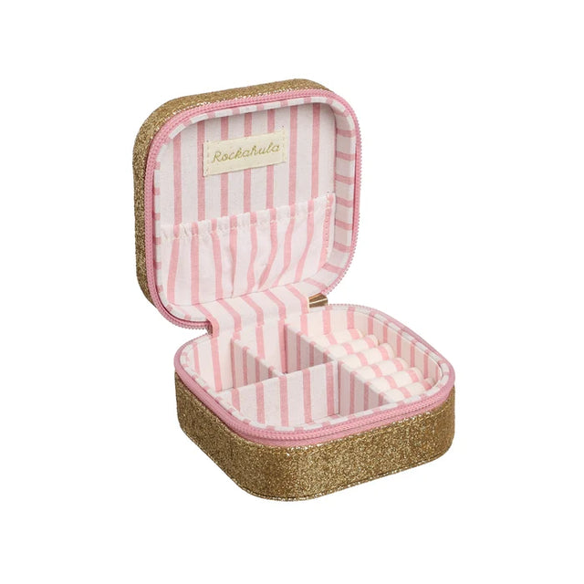 Cherry Dreams Glitter Square Jewellery Box