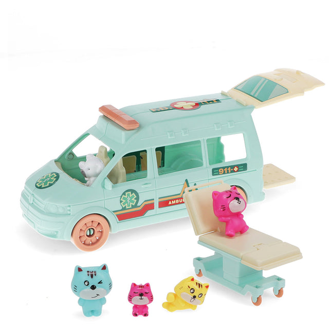 Little World Playset: Kitten Ambulance