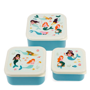 Mermaid Set Of 3 Snack Boxes