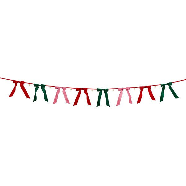 Velvet Bow Bell Garland