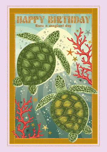 Magical Birthday Turtle Card