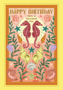 Birthday Seahorses Card