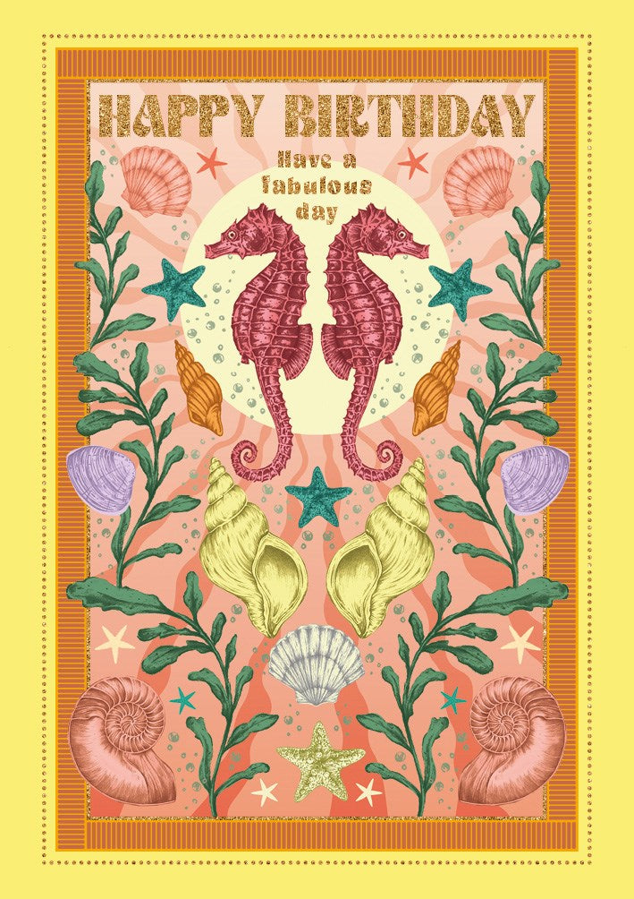 Birthday Seahorses Card